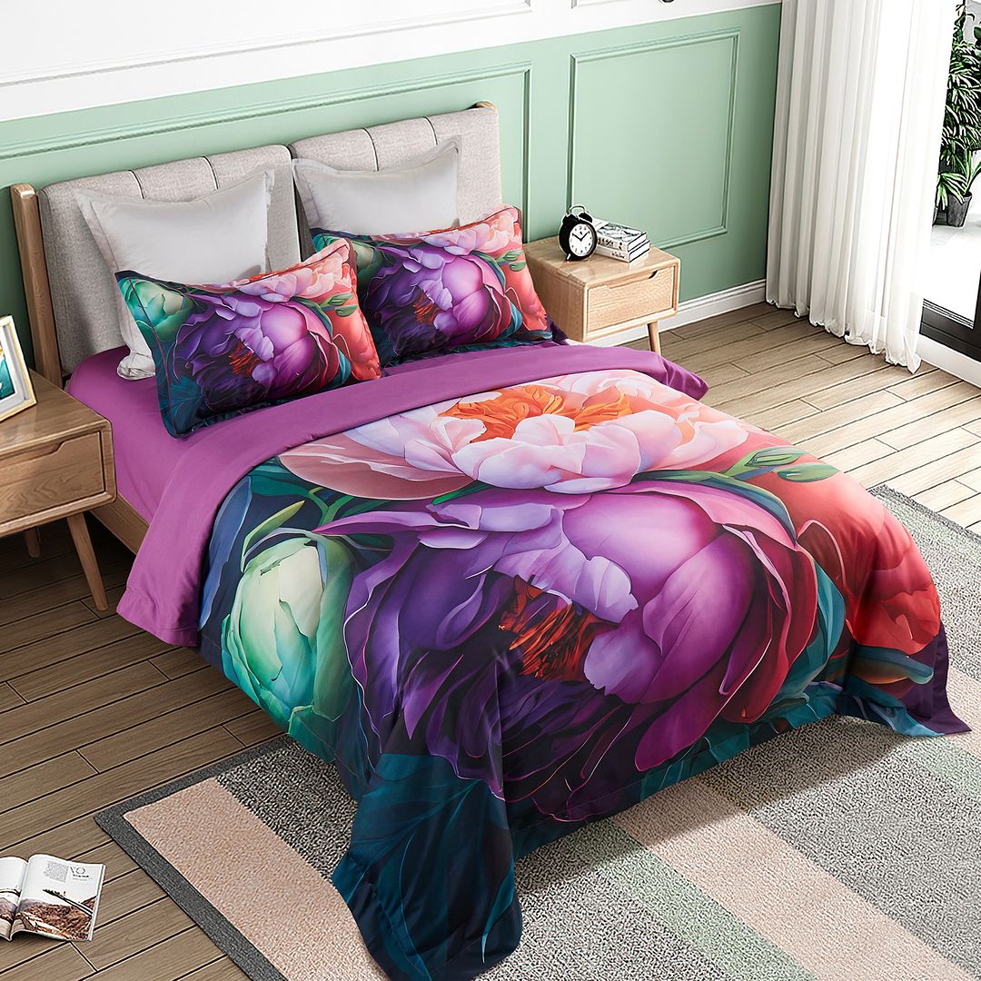 Kaie Floral Quilt Cover Set | Queen Size