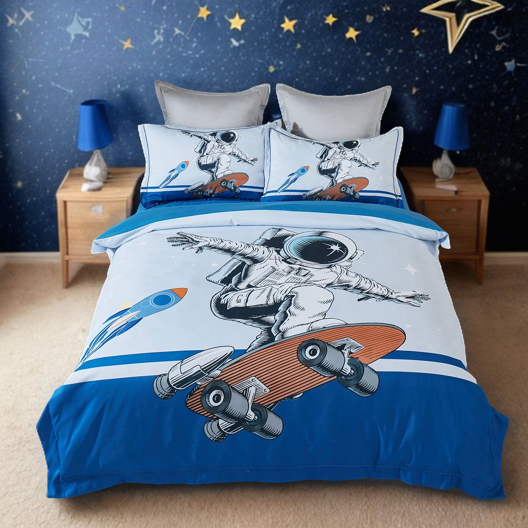 Astronaut Kids Quilt Cover Set | Single Size