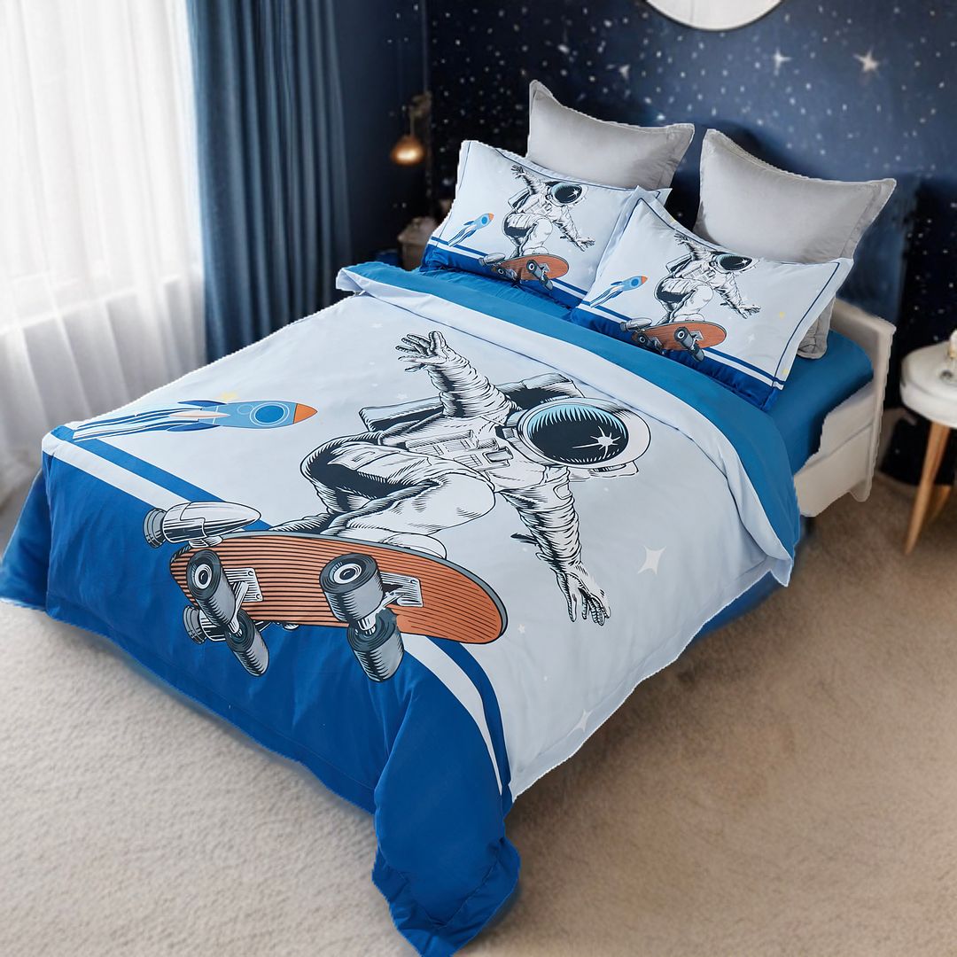 Astronaut Kids Quilt Cover Set | Single Size
