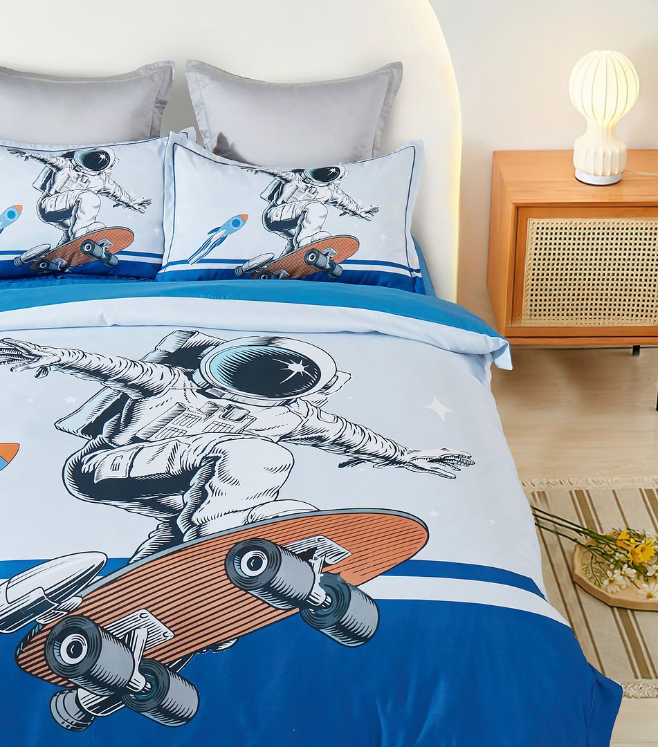 Astronaut Kids Quilt Cover Set | Single Size