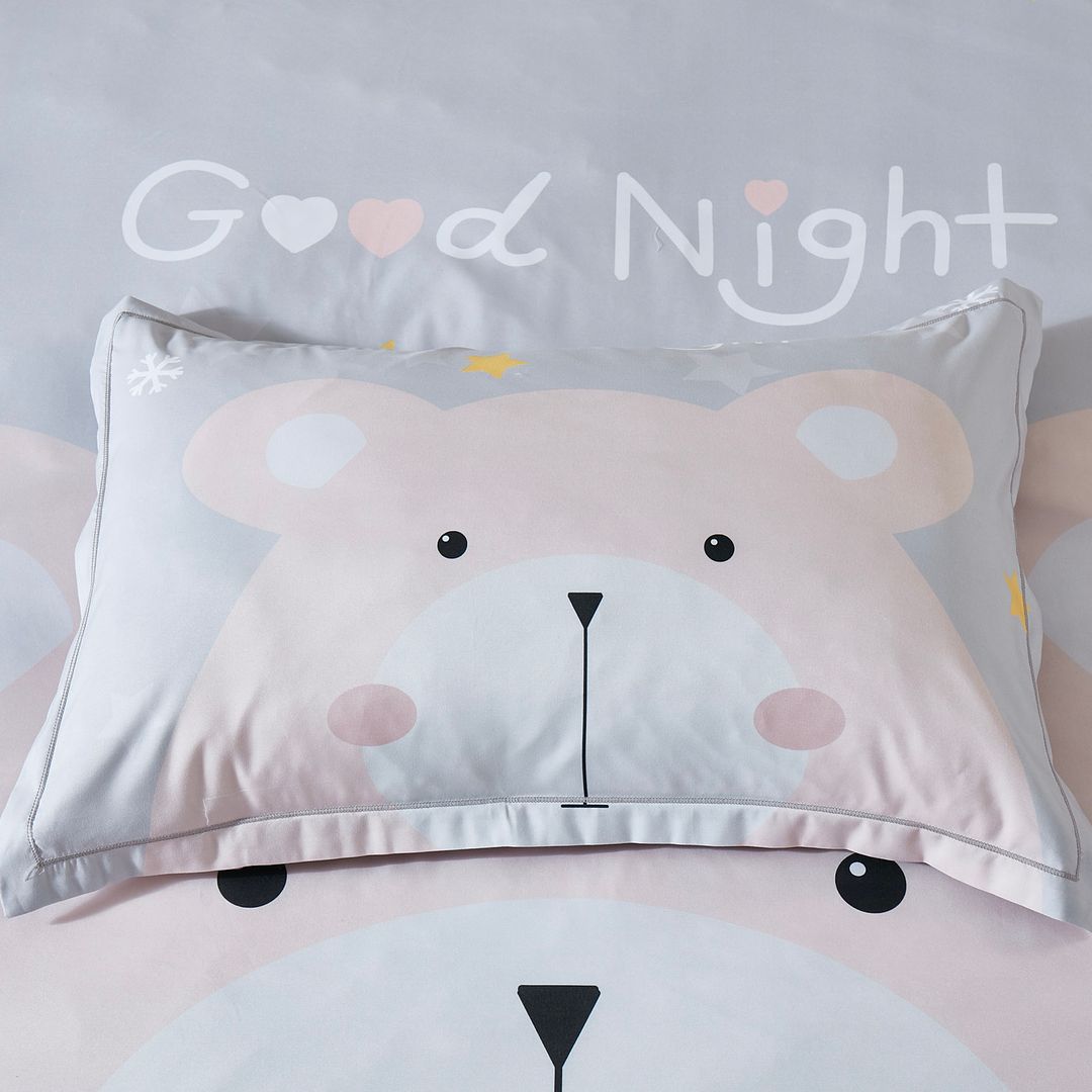 Bear Kids Quilt Cover Set | Single Size