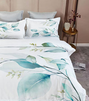 Angelis Leaves Quilt Cover Set | Super King Size