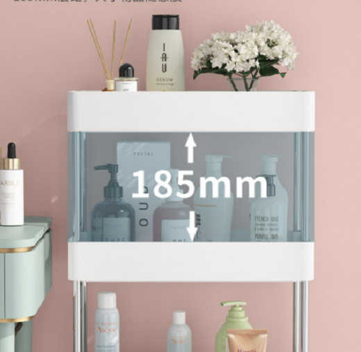 Narrow Rolling Storage Cart | 4 Tier