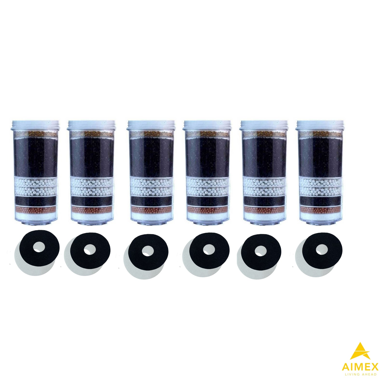 Aimex 8 Stage Fluoride Reduction Water Filter Cartridges | x6