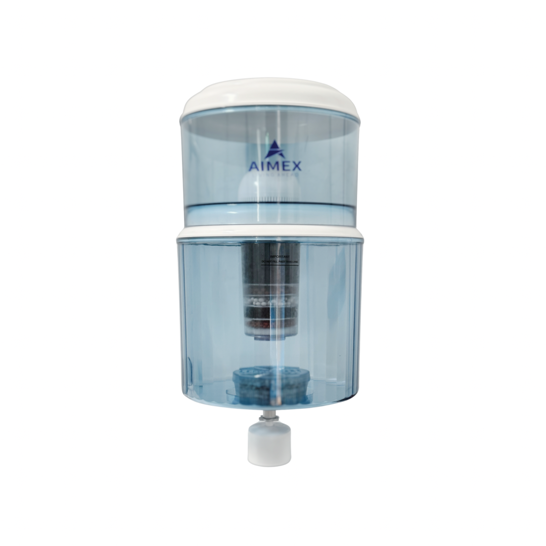 Filtered Bottle with Maifan Stone | Fits Open-Top Water Coolers | Purification System