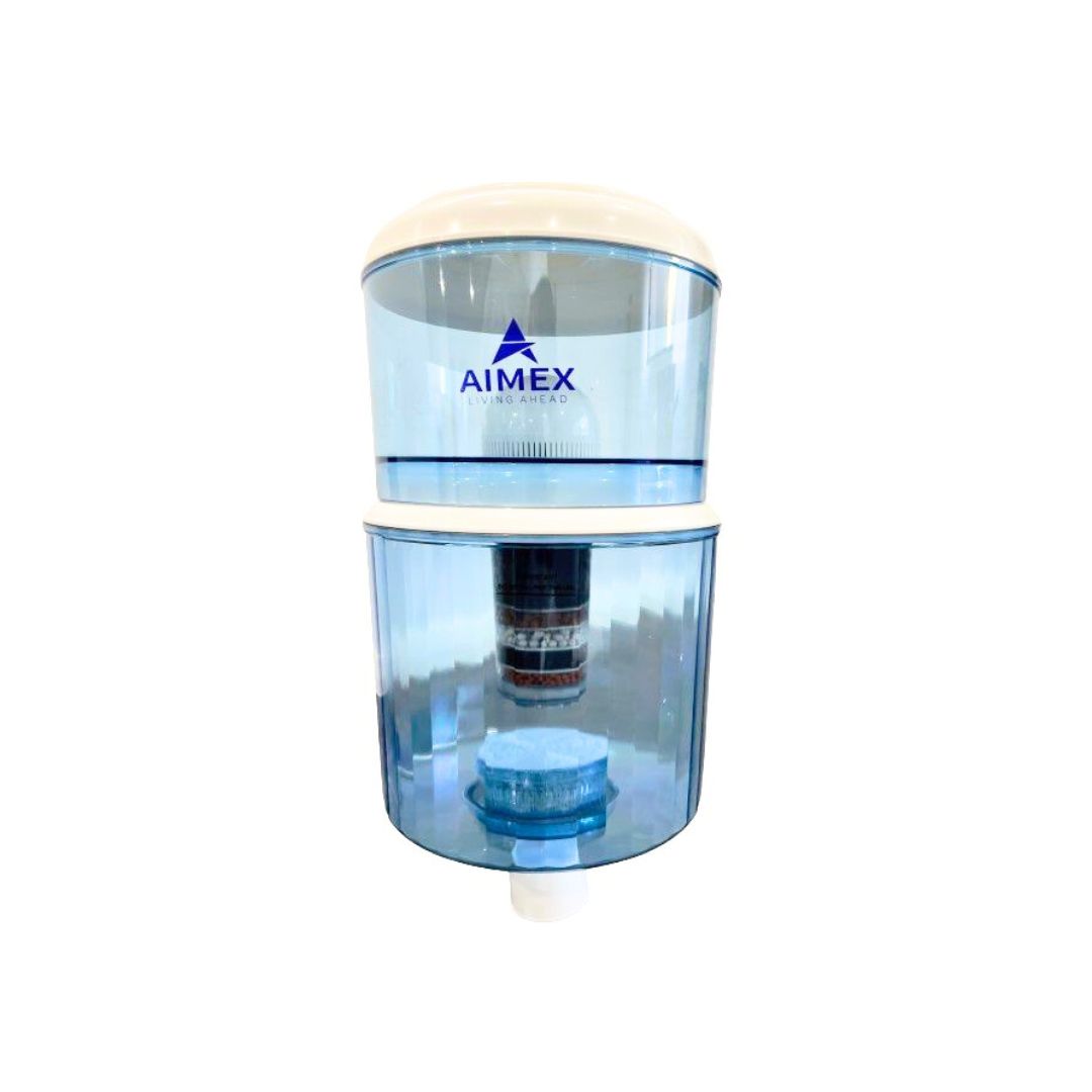 Filtered Bottle with Maifan Stone | Fits Open-Top Water Coolers | Purification System