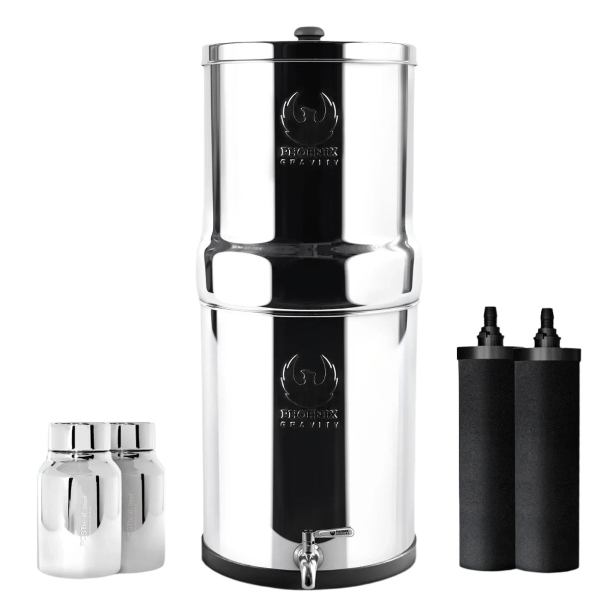 Phoenix Stainless Steel 6L with Fluoride & Smart Carbon Filter | No Stand