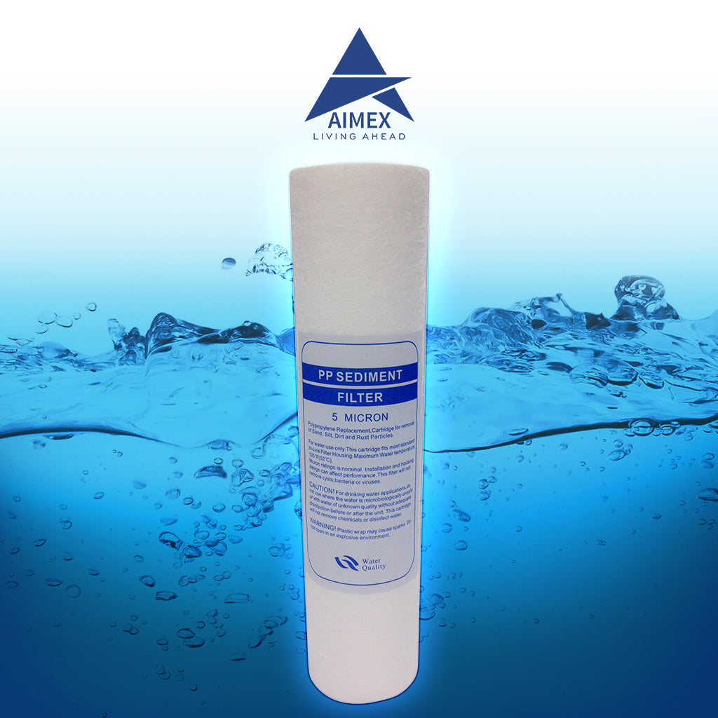 Under Sink Sediment Water Filter Cartridge | 5 Micron PP | Single Pack