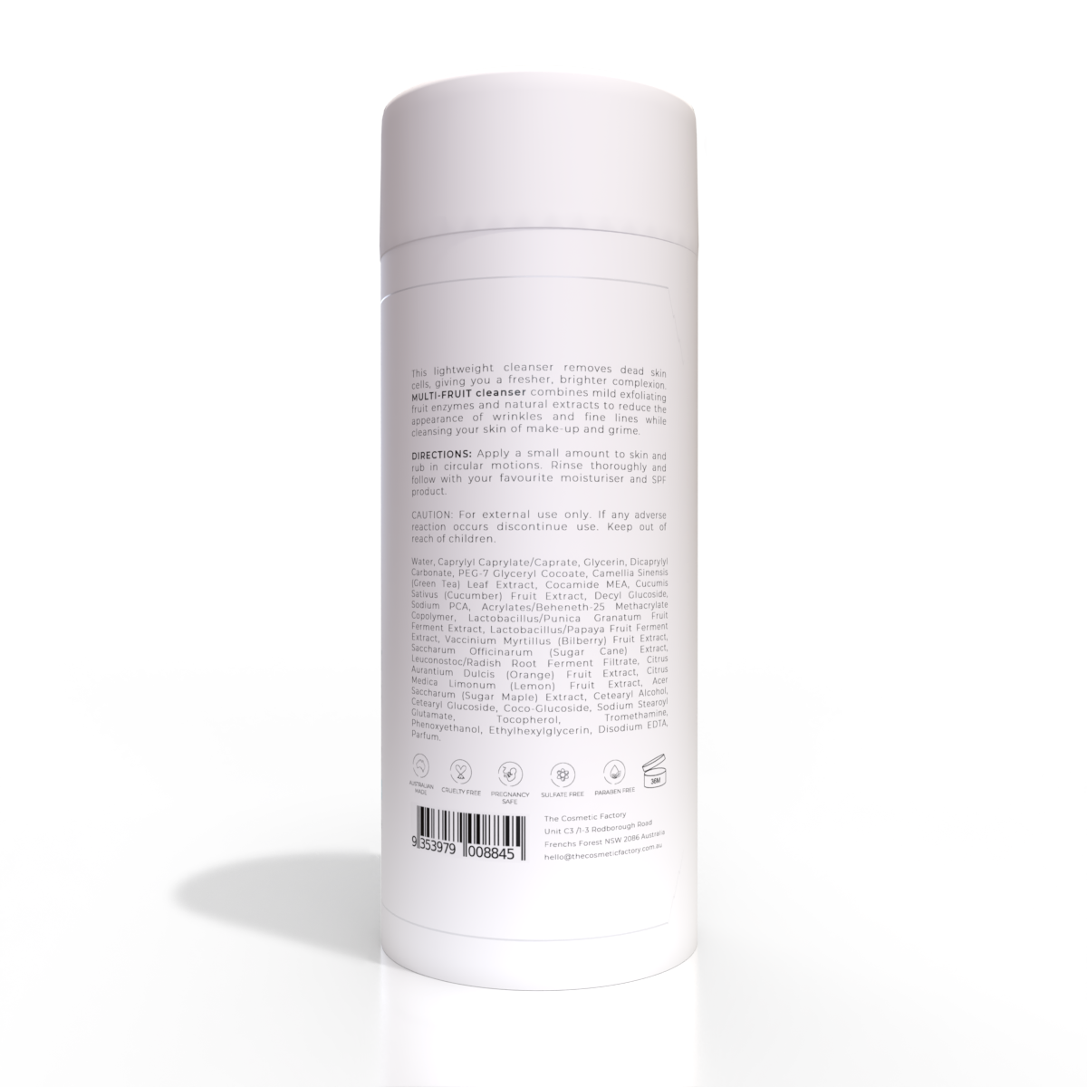 MULTI-FRUIT CLEANSER | Deep Cleansing & Exfoliating | 200ML