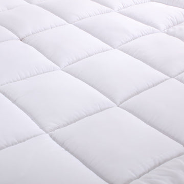 Bamboo Cotton Fitted Mattress Topper | King Single Size | Soft & Breathable