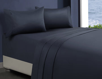 1000TC Egyptian Cotton 1 Fitted Sheet & 2 Pillowcases | Single | Charcoal