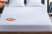 Coral Fleece Waterproof Fitted Mattress Protector | Mega Queen
