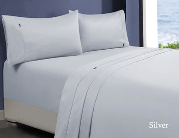 1000TC Egyptian Cotton Sheet Set | 1 Mega Queen | Silver