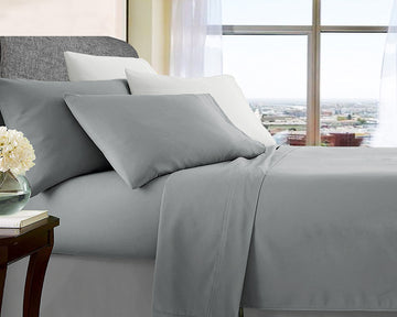 Ultra Soft Microfibre Sheet Set | King | Silver
