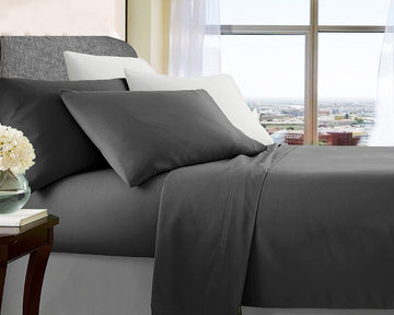 Ultra Soft Microfibre Sheet Set | Queen | Charcoal