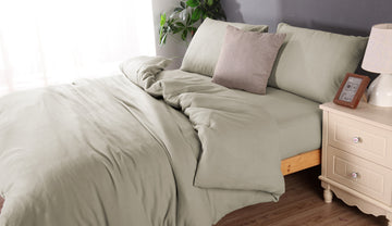 Microflannel Duvet Cover & Sheet Combo Set | Queen | Silver