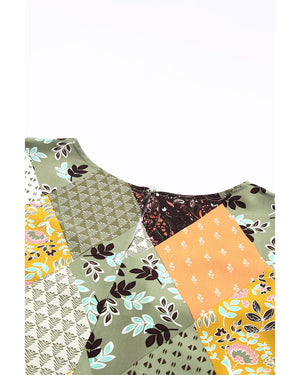 Azura Exchange Mixed Print Blouse - M