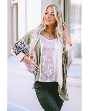 Azura Exchange Patchwork Oversized Top - L