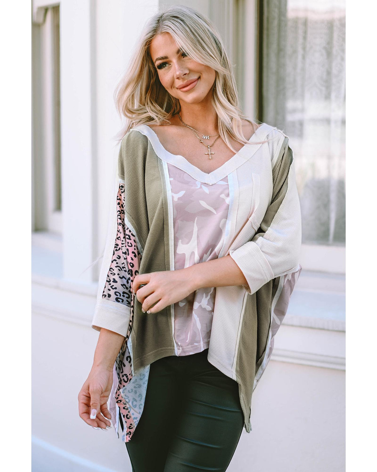 Azura Exchange Patchwork Oversized Top - XL