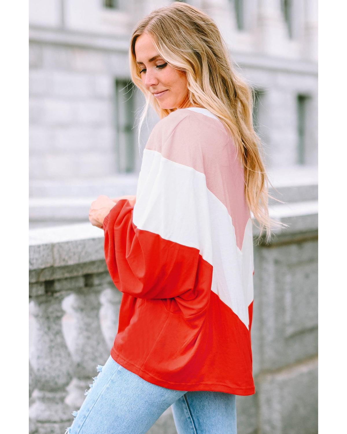 Azura Exchange Chevron Knit Top - M