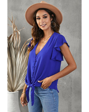 Azura Exchange Button Tie Top - M