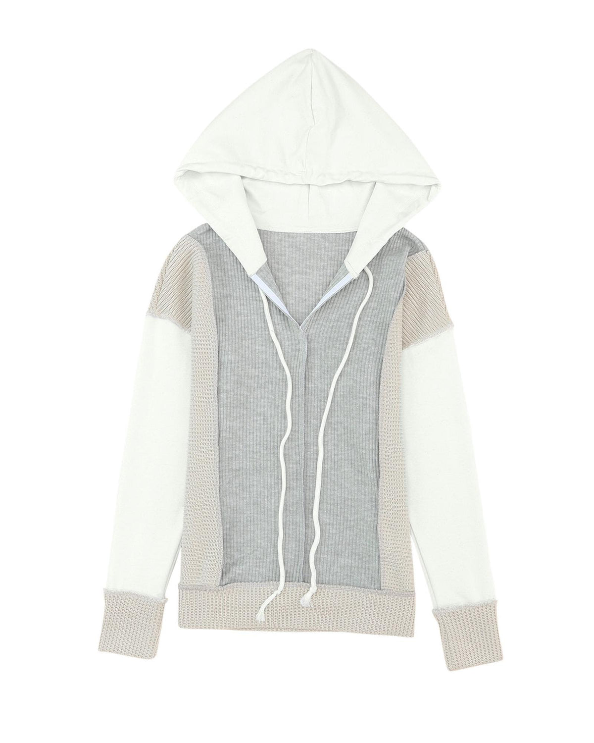 Azura Exchange Patchwork Knit Hoodie - M