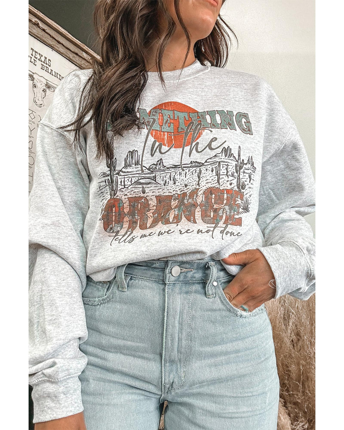 Azura Exchange Graphic Relaxed Sweatshirt - L