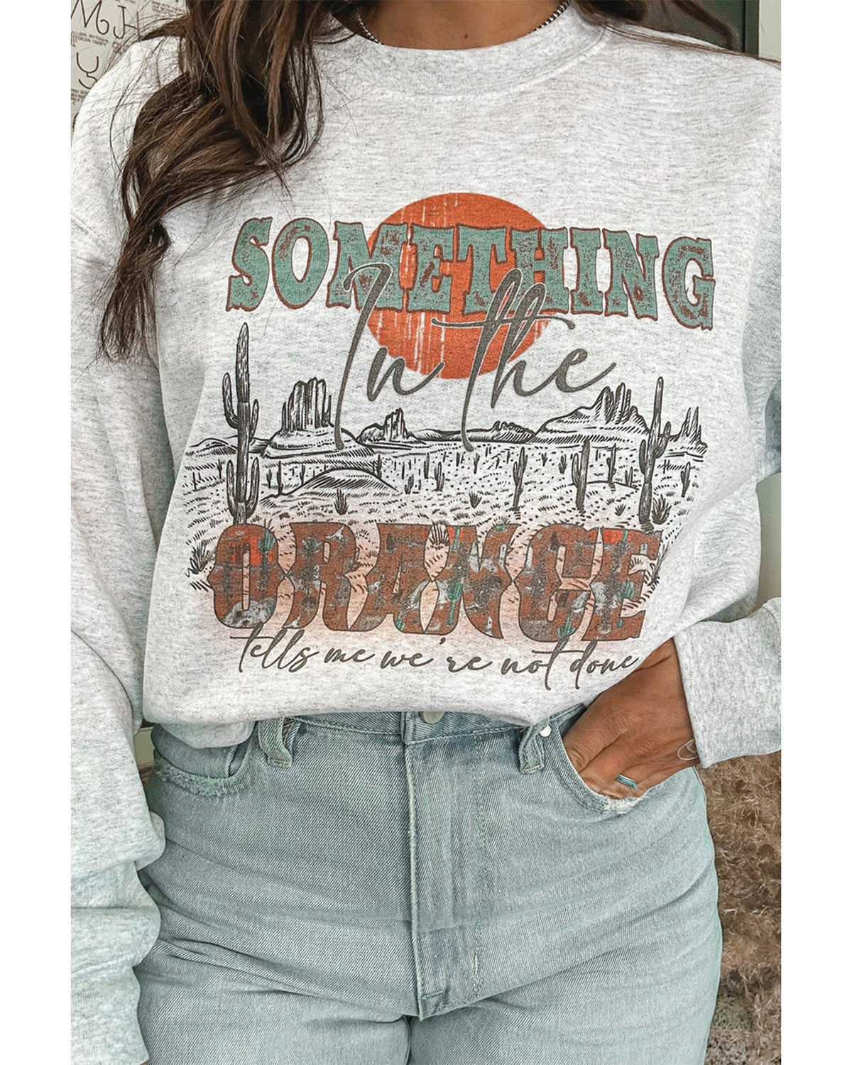 Azura Exchange Graphic Relaxed Sweatshirt - M