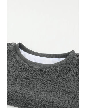 Azura Exchange Colorblock Plush Sweatshirt - M