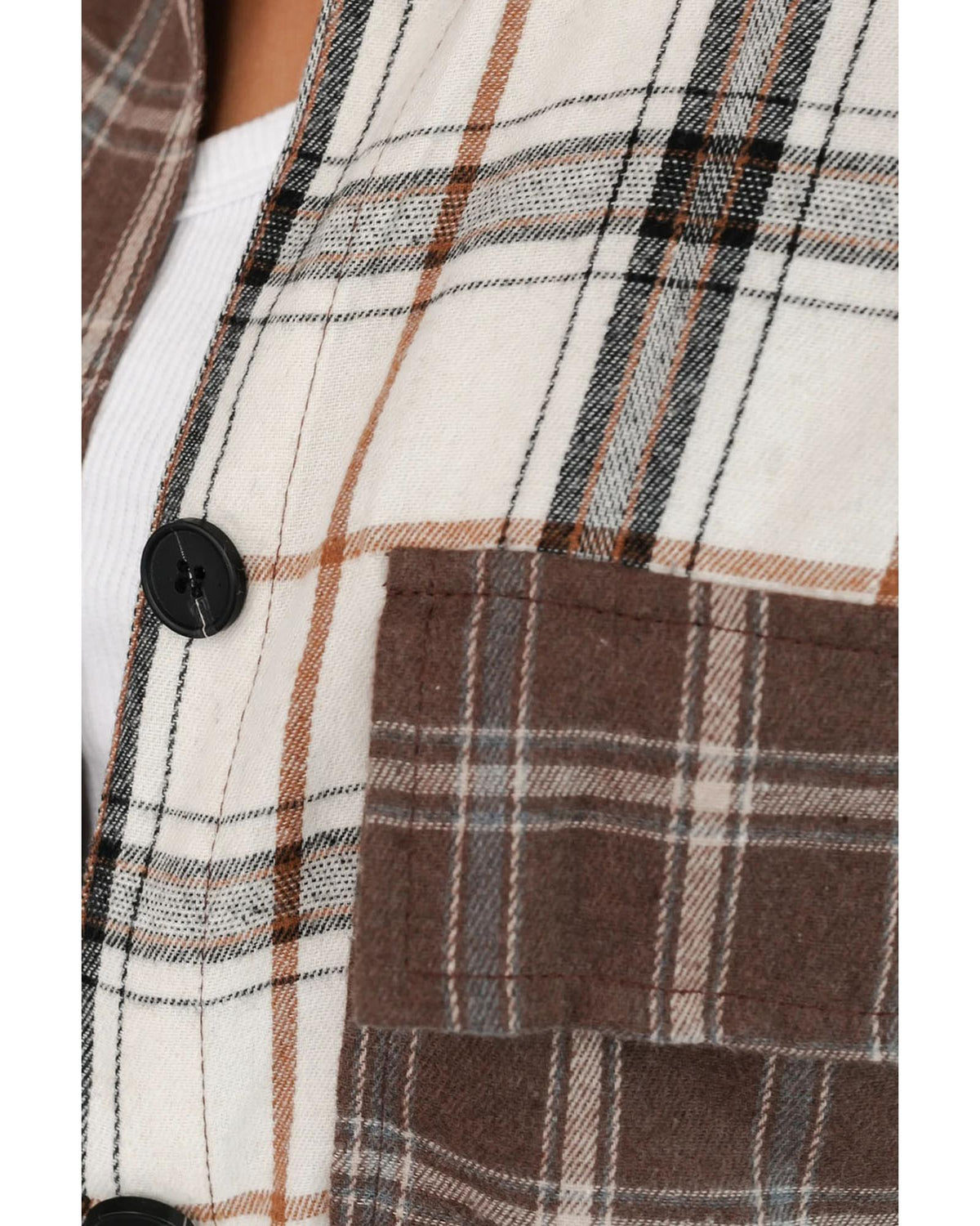 Azura Exchange Plaid Oversized Shirt - M