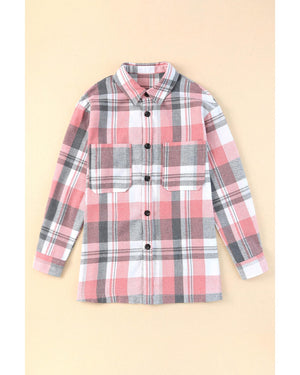 Azura Exchange Button Up Plaid Shirt - S