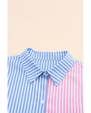 Azura Exchange Striped Print Shirt - M