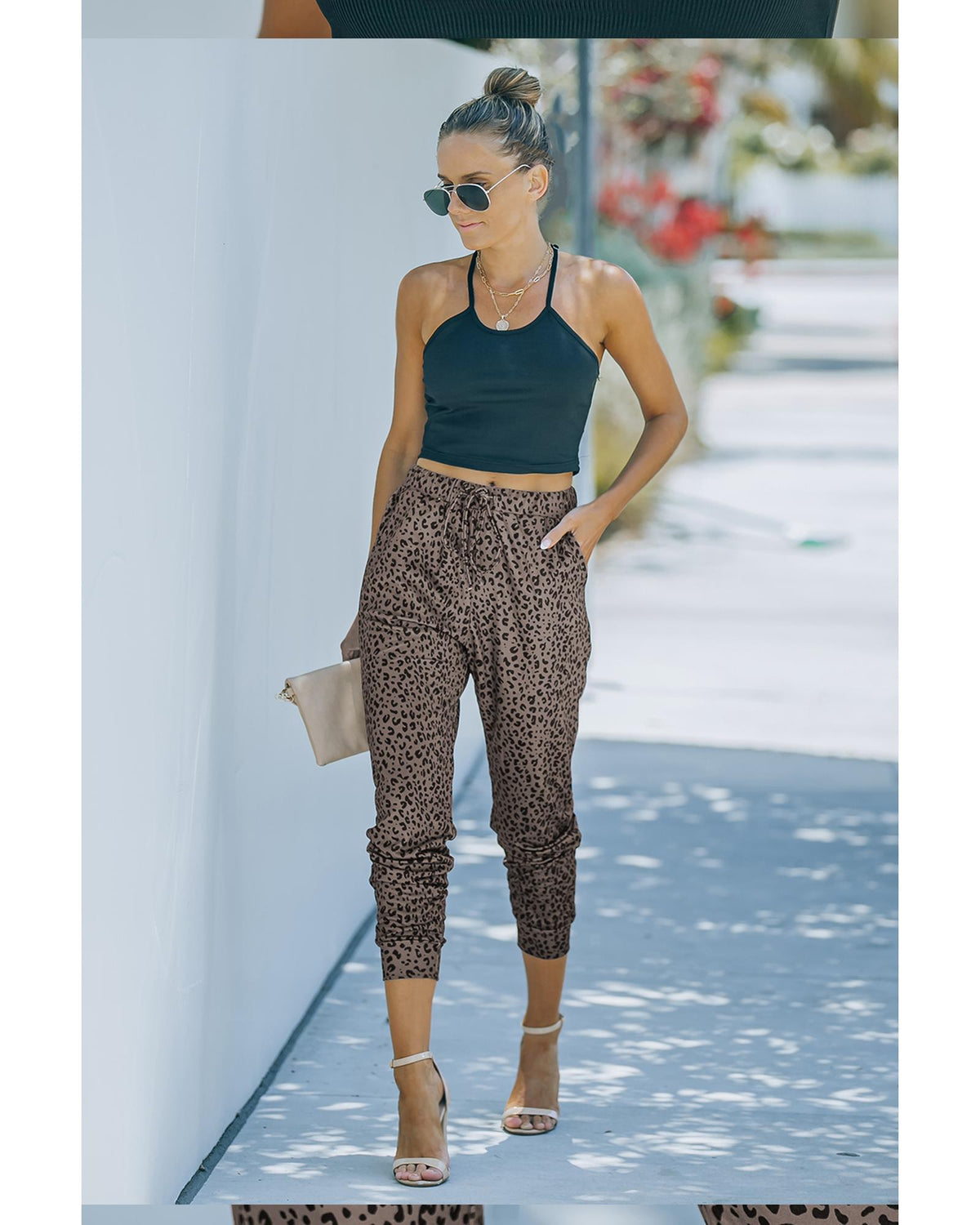 Azura Exchange Leopard Print Joggers - XL