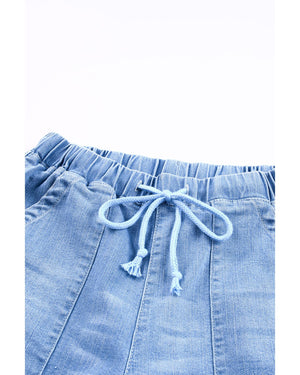 Azura Exchange Distressed Denim Joggers - S