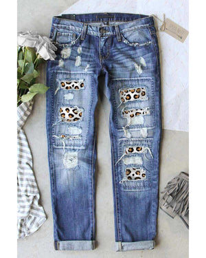 Azura Exchange Ripped Denim Jeans - S