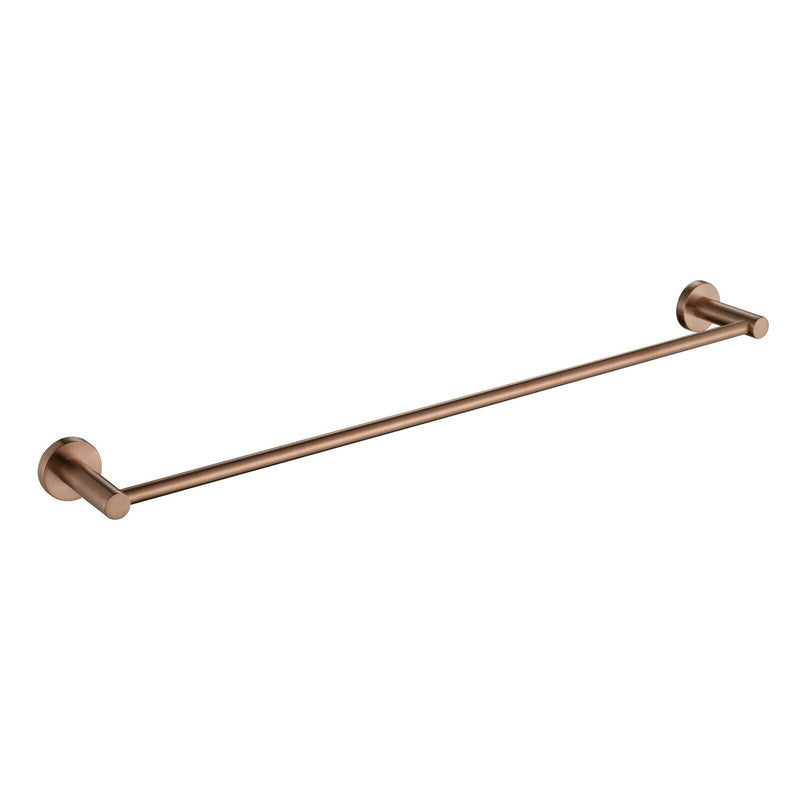 Luxurious Brushed Rose Gold Stainless Steel 304 Towel Rack Rail | Single Bar 800mm