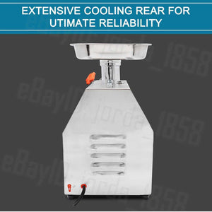 1.63HP Commercial Meat Mincer | Electric Grinder & Sausage Maker Filler, 1200W
