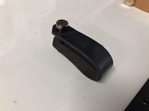 100% Genuine Leather Door Knob | Cabinet Kitchen Drawer Handle Pull | Laundry | Gold