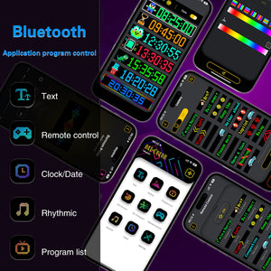 LED Matrix Panel | Programmable | Flexible Screen | IP65 | 120×595mm | APP Control