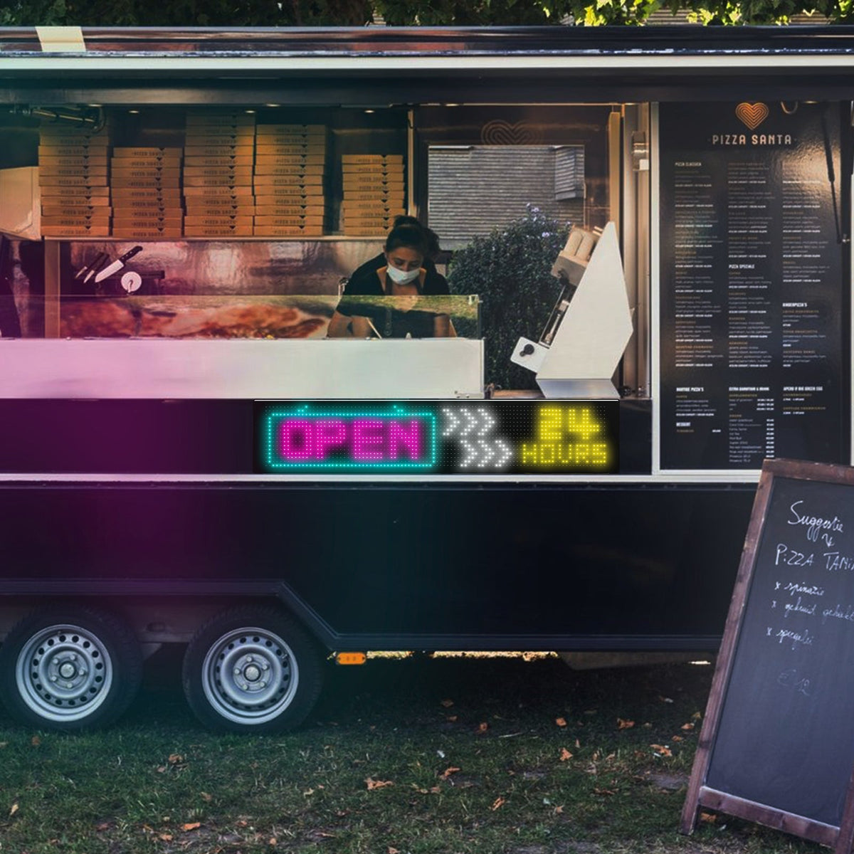 LED Matrix Panel | Programmable | Flexible Screen | IP65 | 192×898mm | APP Control