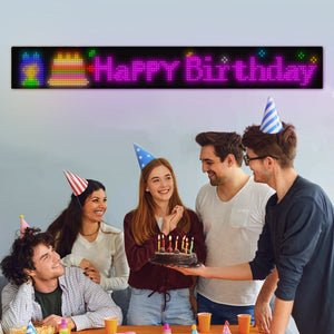 LED Matrix Panel | Programmable | Flexible Screen | IP65 | 192×1330mm | APP Control