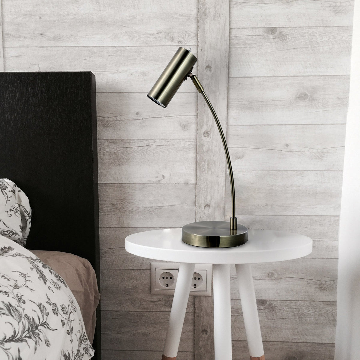 Sarla Table Lamp | Antique Brass Finish