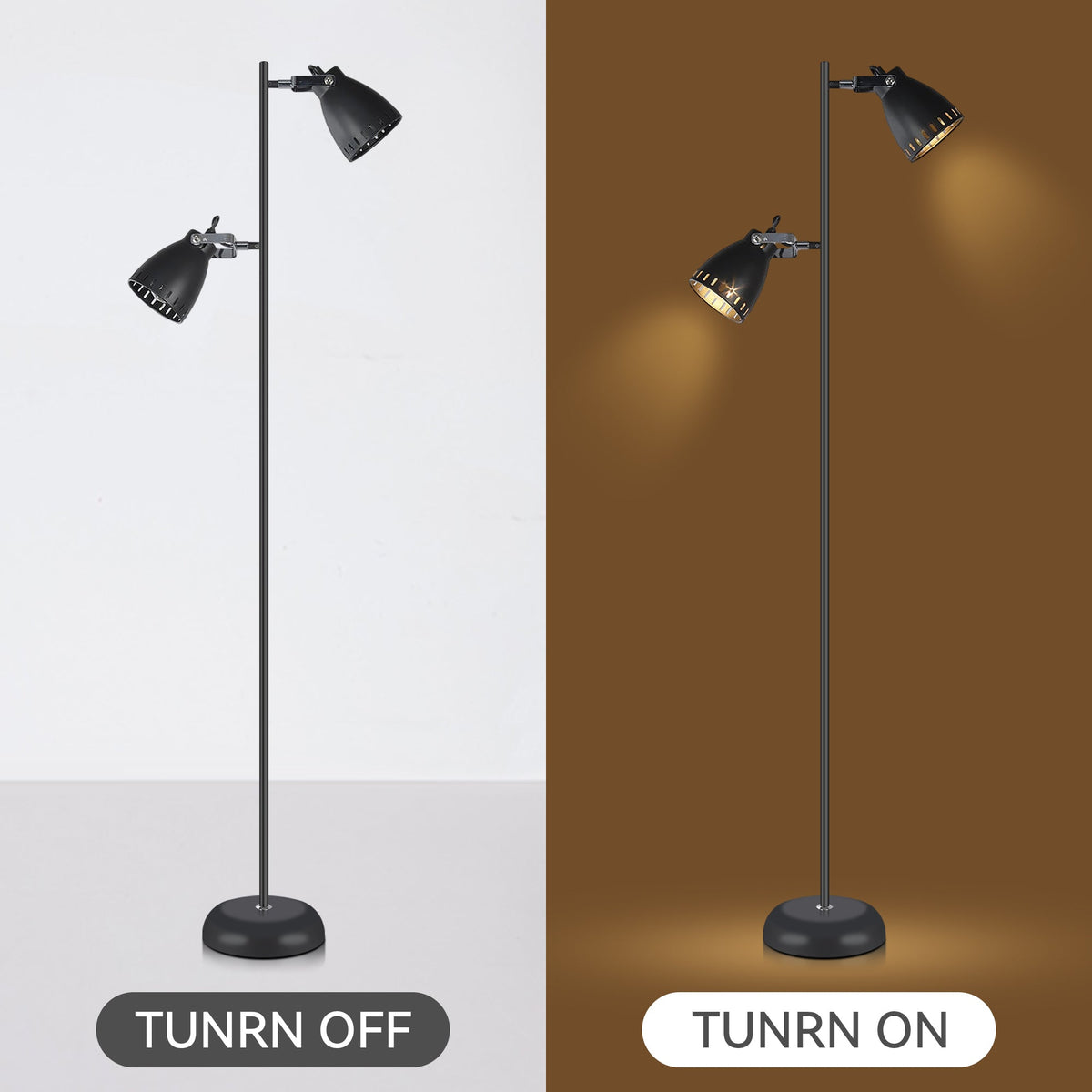 Audrey Floor Lamp - Black | Modern and Sleek Lighting
