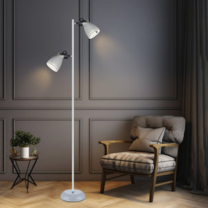 Audrey Floor Lamp - White | Stylish, Simple Illumination