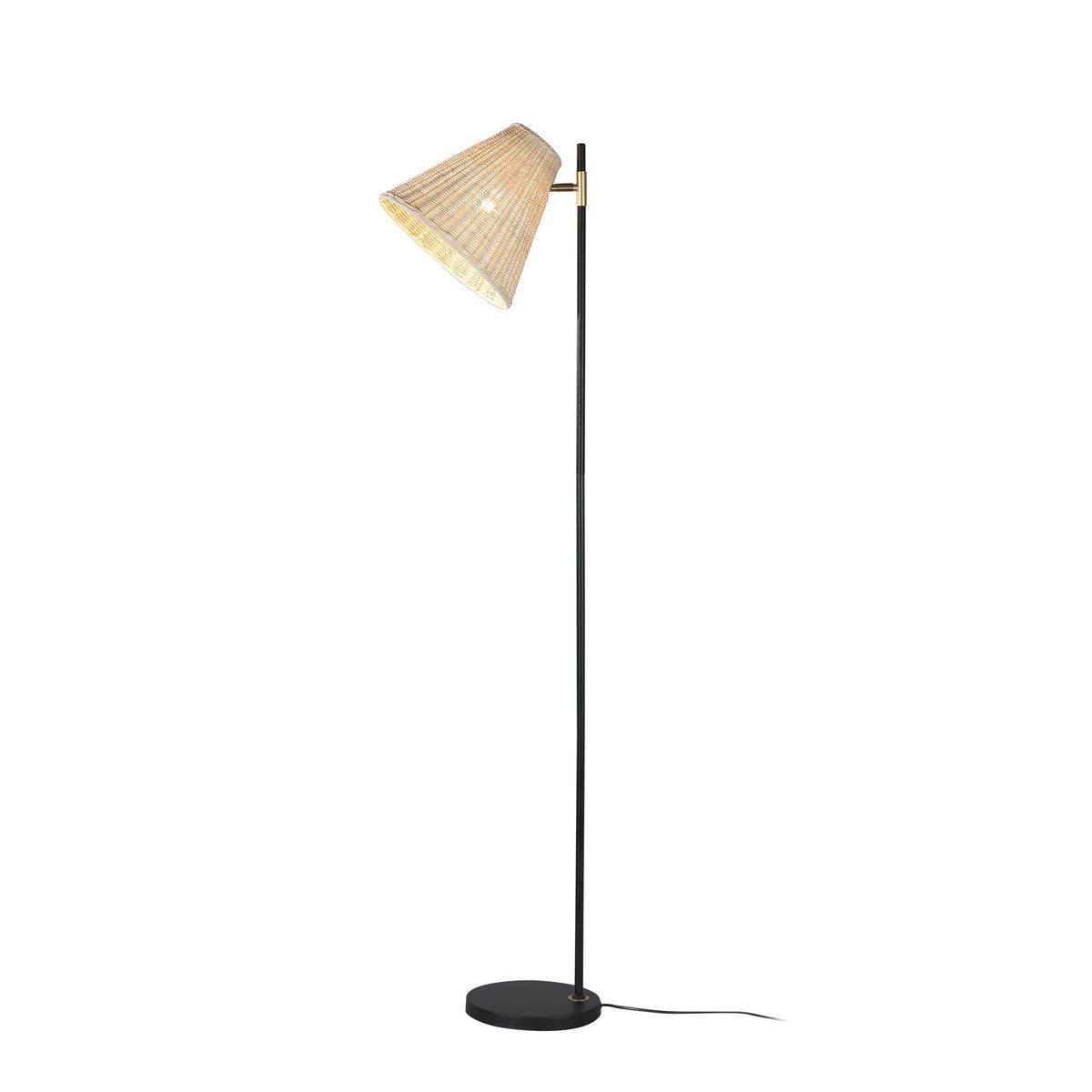 Yvette Rattan Floor Lamp | Boho Chic, Natural Rattan Design