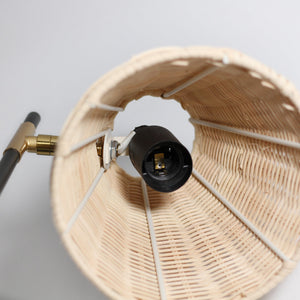 Yvette Rattan Floor Lamp | Boho Chic, Natural Rattan Design