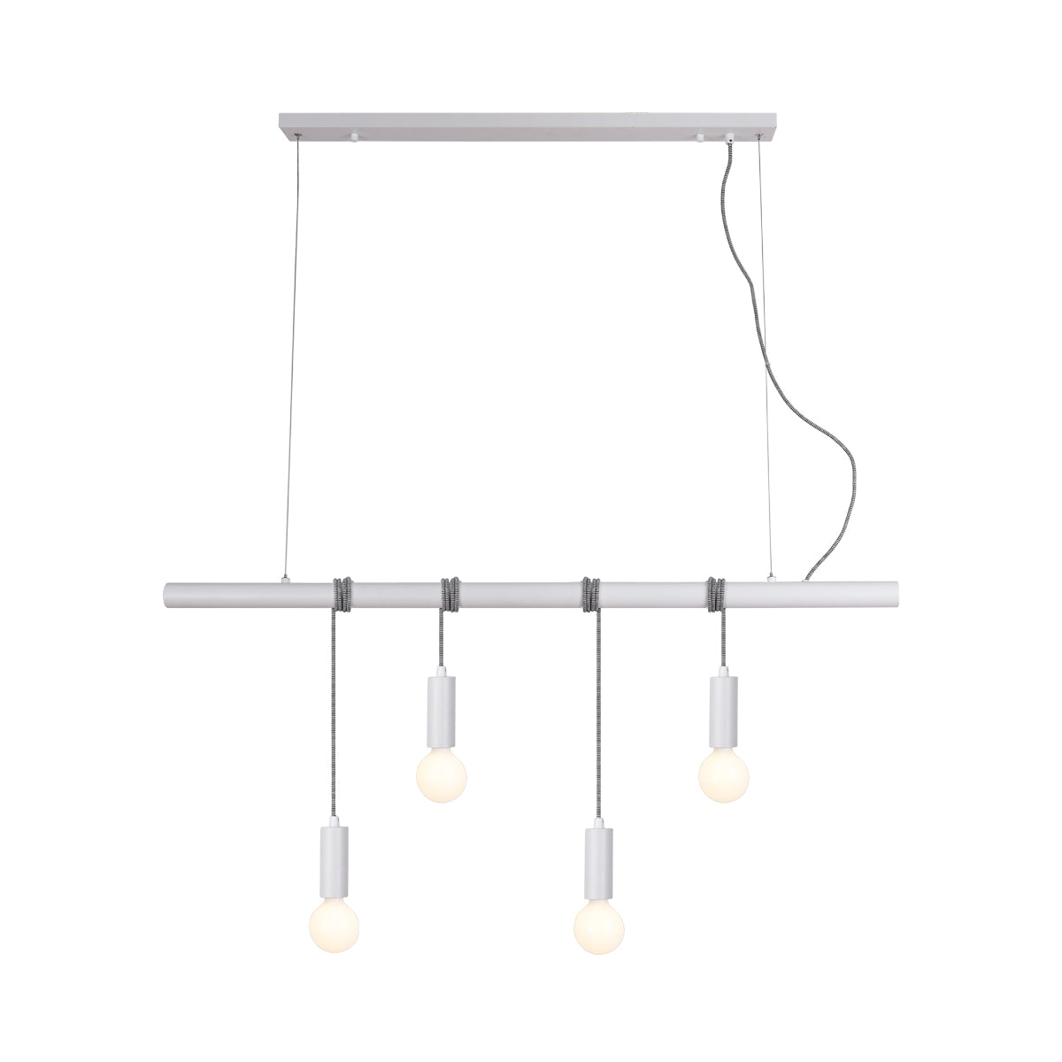 Bikkel 4 Lights Pendant Light - White | Stylish Multi-Light Fixture