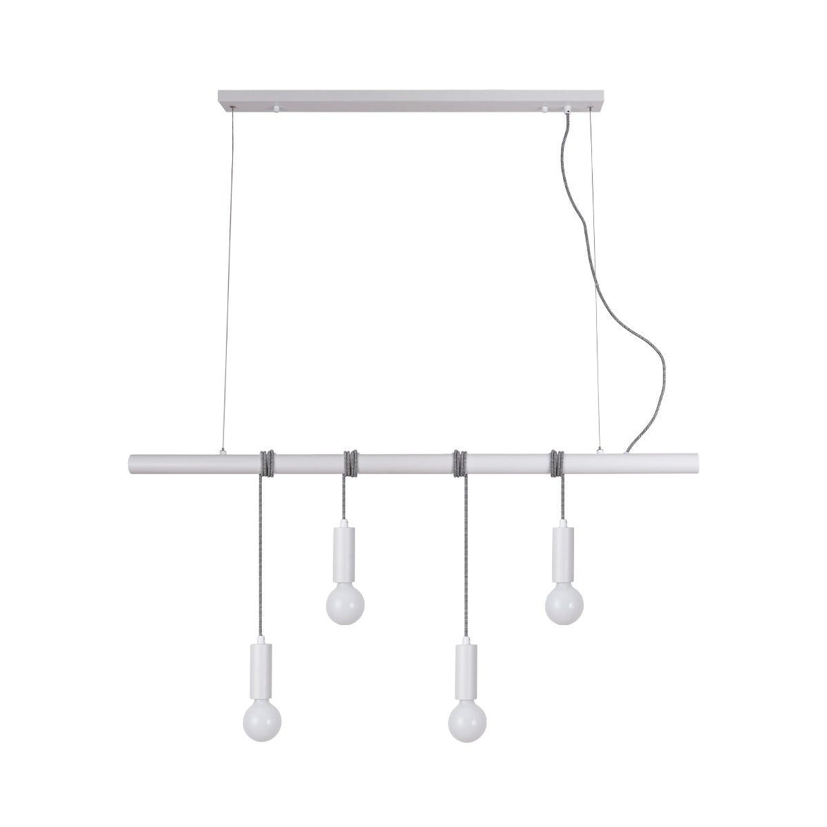 Bikkel 4 Lights Pendant Light - White | Stylish Multi-Light Fixture