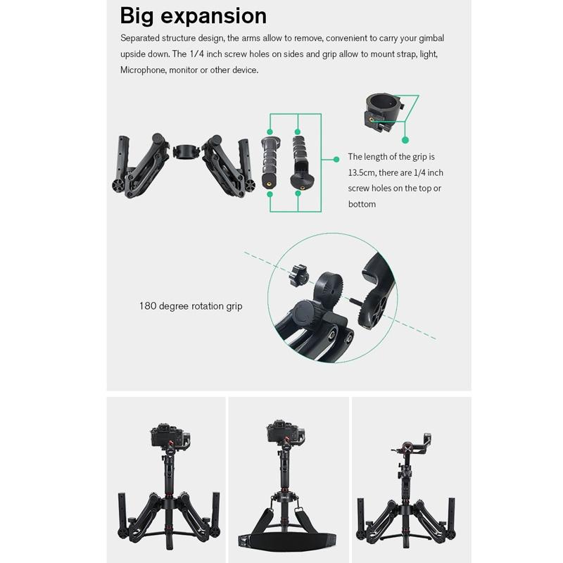 5-Axis Gimbal for DJI Ronin SC | Portable & Versatile | Stabilized Video Recording