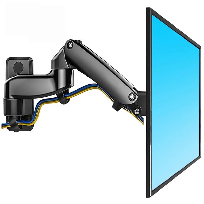 Adjustable Gas Spring Arm Wall Mount for 17-27" LED/LCD Monitors